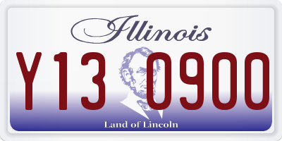 IL license plate Y130900