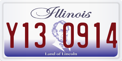 IL license plate Y130914