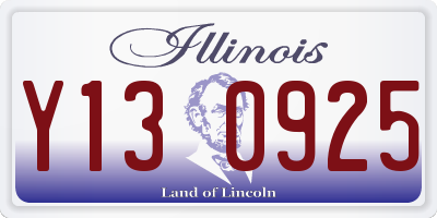 IL license plate Y130925