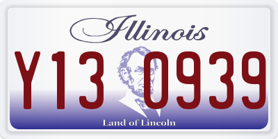 IL license plate Y130939