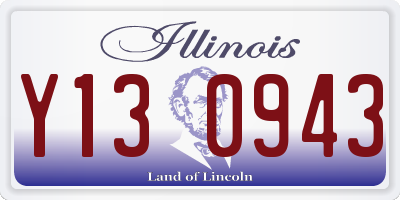 IL license plate Y130943