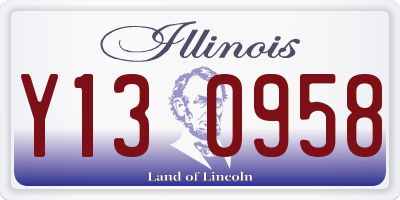 IL license plate Y130958