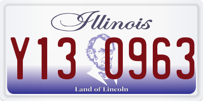 IL license plate Y130963