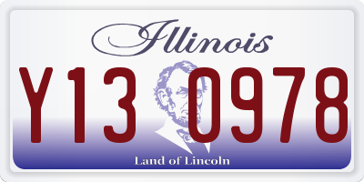 IL license plate Y130978