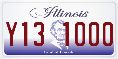 IL license plate Y131000