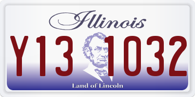 IL license plate Y131032