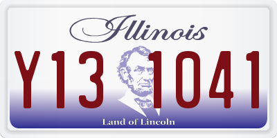 IL license plate Y131041