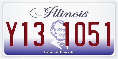IL license plate Y131051