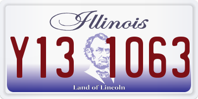 IL license plate Y131063