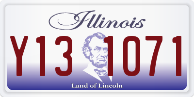 IL license plate Y131071