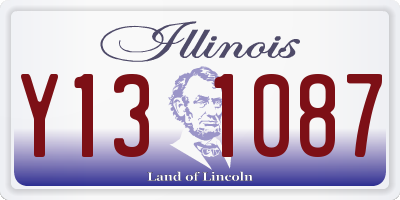 IL license plate Y131087