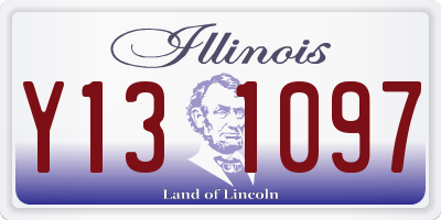 IL license plate Y131097