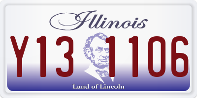 IL license plate Y131106