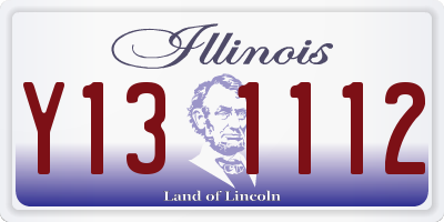 IL license plate Y131112
