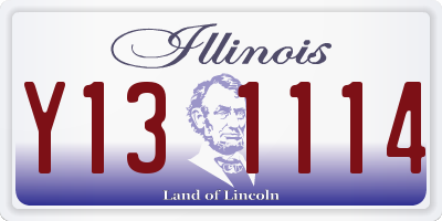 IL license plate Y131114