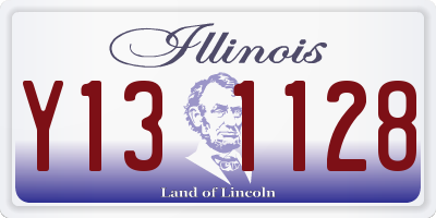 IL license plate Y131128