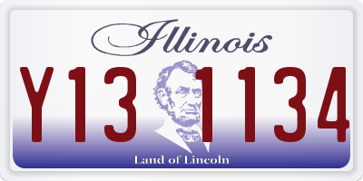 IL license plate Y131134