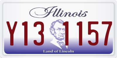 IL license plate Y131157