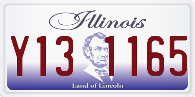 IL license plate Y131165
