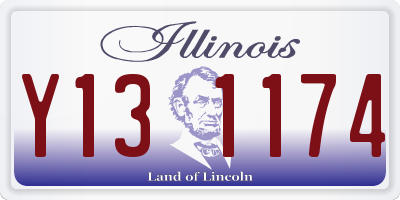 IL license plate Y131174