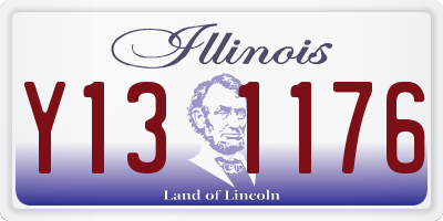 IL license plate Y131176