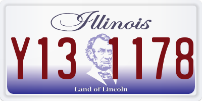 IL license plate Y131178