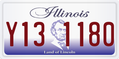 IL license plate Y131180