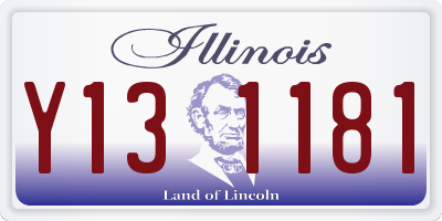 IL license plate Y131181