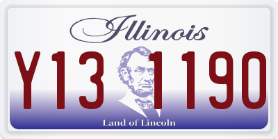 IL license plate Y131190