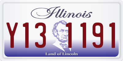 IL license plate Y131191