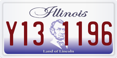 IL license plate Y131196