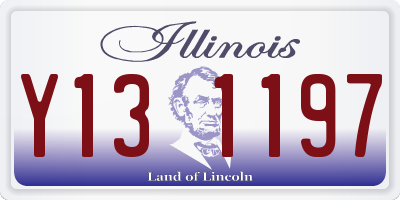 IL license plate Y131197