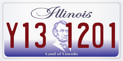 IL license plate Y131201