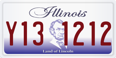 IL license plate Y131212