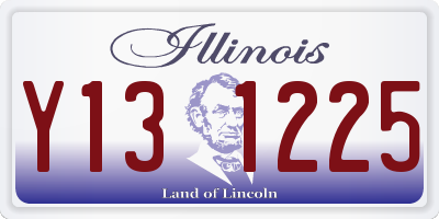 IL license plate Y131225