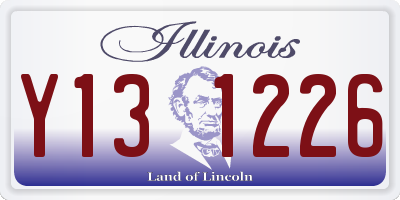 IL license plate Y131226