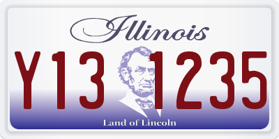 IL license plate Y131235