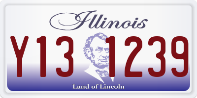 IL license plate Y131239