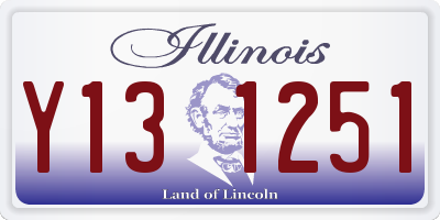 IL license plate Y131251