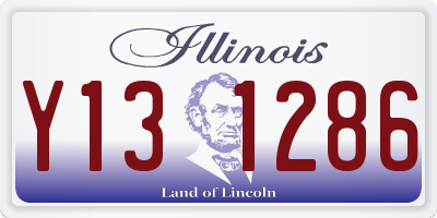 IL license plate Y131286