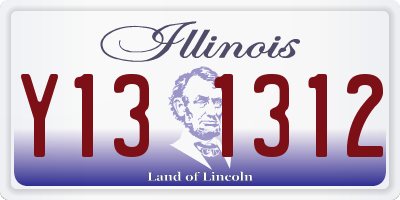 IL license plate Y131312