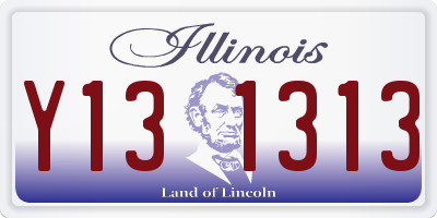 IL license plate Y131313