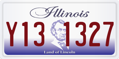 IL license plate Y131327