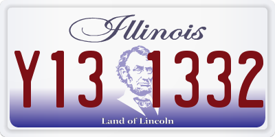 IL license plate Y131332