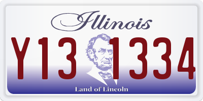 IL license plate Y131334