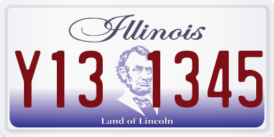 IL license plate Y131345