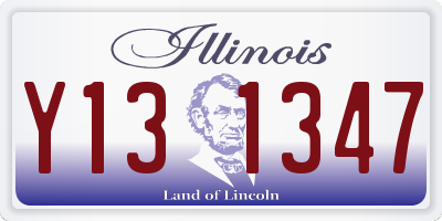 IL license plate Y131347