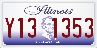 IL license plate Y131353