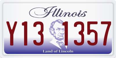 IL license plate Y131357