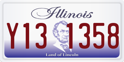 IL license plate Y131358